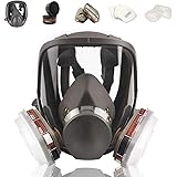 Full Face Respirаtor Reusable, Gas Cover Organic Vapor Respirаtor, Compatible with P100 Filter, Protection for Painting, Mach