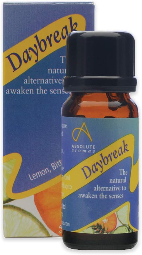 Absolute Aromas Daybreak Essential Oil Blend 10ml with 100% Pure Lemon, Orange, Tangerine & More Essential Oils