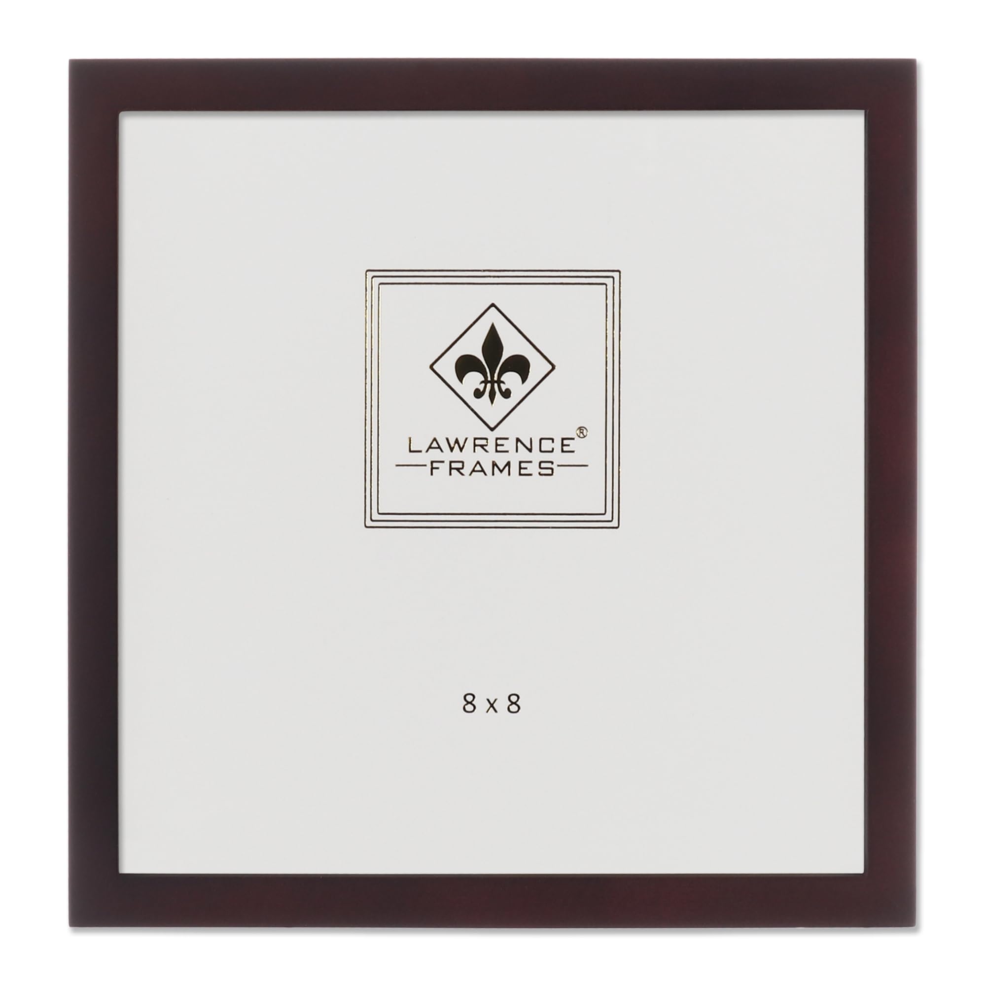 Lawrence Frames 755988 Espresso Wood Picture Frame, 8x8, Dark Walnut — image 1