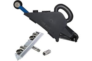 DELKO TOOLS Delko Remodeler's Drywall Taping Tool with Aluminum Inside Corner Roller and Universal Coarse Thread Handle Adapter