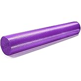 Yes4All Medium Firm Round PE Foam Roller 12, 18, 24, 36 Inches for Pilates, Yoga, Stretching, Balance & Core Exercises