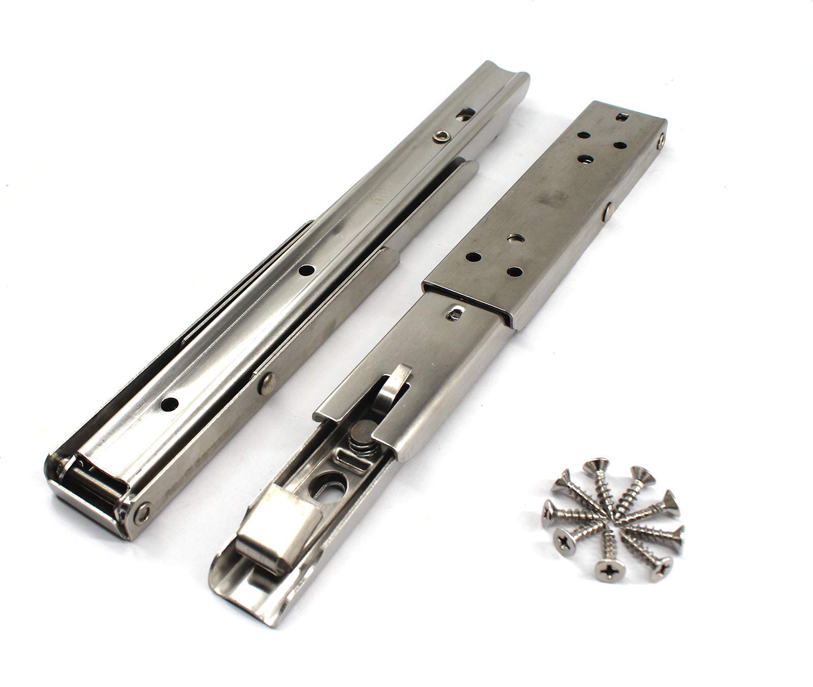 304 Stainless Steel Foldable Heavy Duty Shelf Bracket Wall Mounted (8" Shelf Bracket) Pack of 2