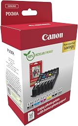 Canon PGI-530 CLI-531 Genuine Ink Cartridges 6 Pack + Paper TS8750 TS8751 view 2