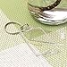 King&Pig 50pcs Key Chains Key Rings Transparent Clear Picture Photo Frames can open Keychains (rectangle)