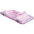 Member's Mark 6-Person Pink Inflatable Island Float with Coolers and Cup Holders