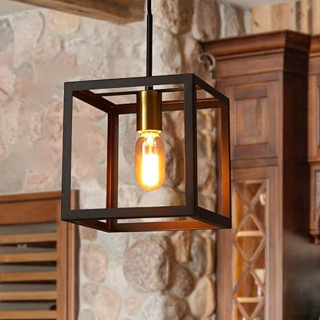 modern cage pendant light