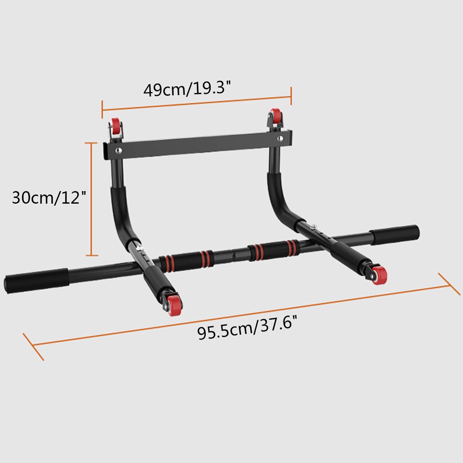 Pull Up Bar, Multifunctional Portable Gym System Ab Roller Wheel，Home Gym Exercise Equipment Strength Training Upper Body Workout Bar: Kitchen & Dining