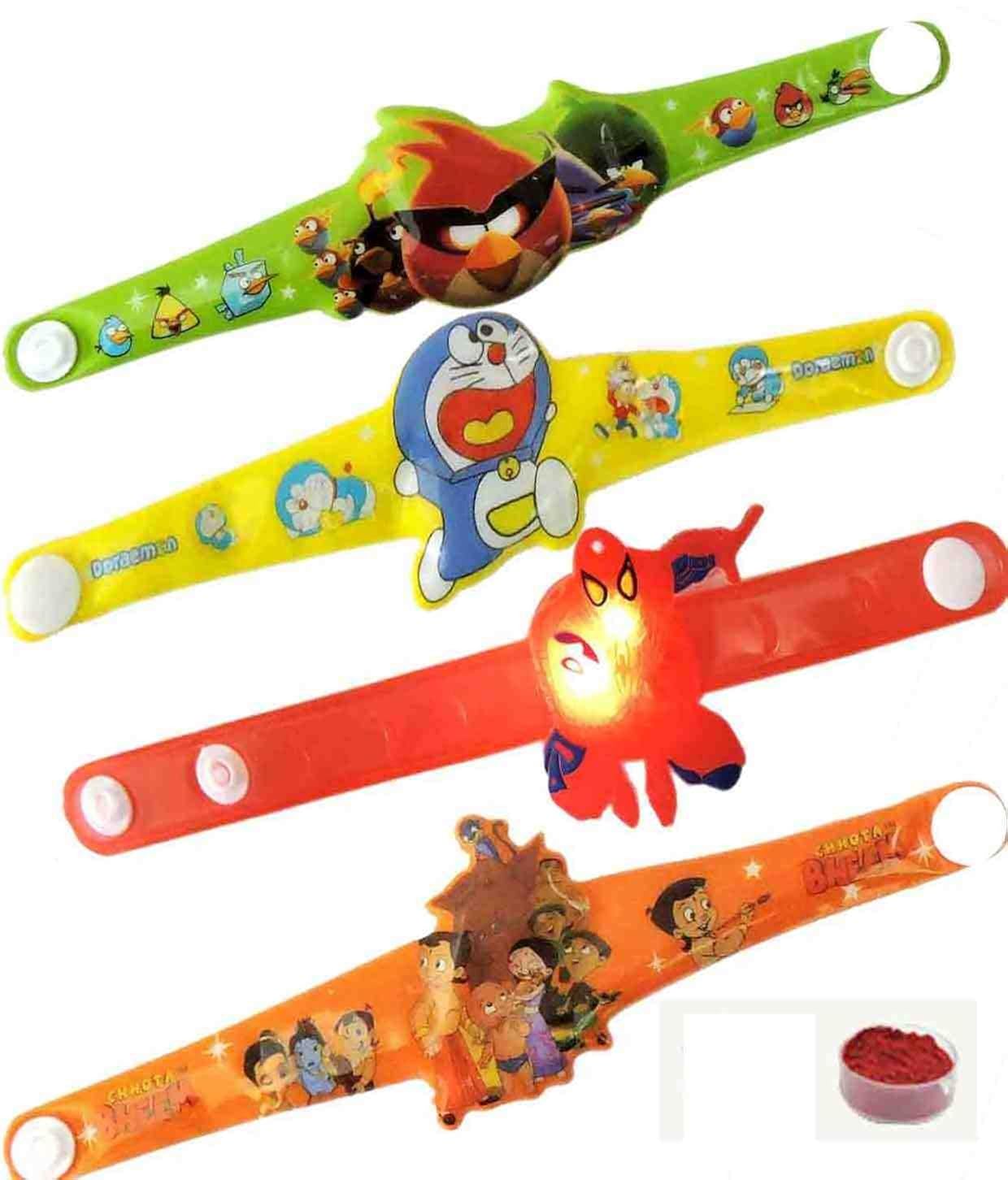 kids character rakhi set of 4