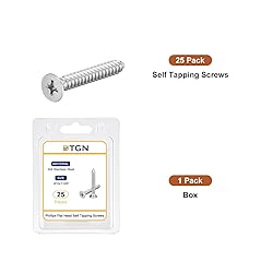 DTGN 25Pcs #10x1-3/8" Flat Head Wood Screws, 304