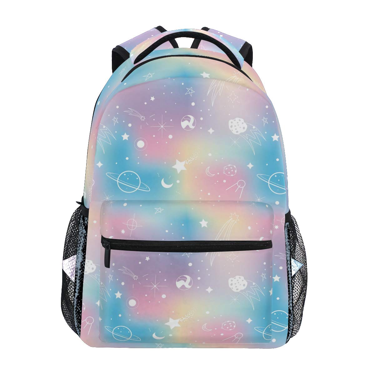 ALAZA Girls Unicorn Backpacks for School Glaxy Rainbow Planet Bookbags for Kids Teen Toddler Fashion Daypack Rucksack Travel Laptop Bag