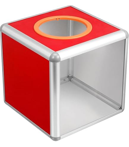 Gadpiparty Accesorios Para Fiestas De Cumpleaños, Caja De Lotería, Caja De Lotería, Cuadrado Rojo, Caja De Donación, Caja De Donación, Caja De Partido, Urna Para Navidad, Halloween, 25 Cm