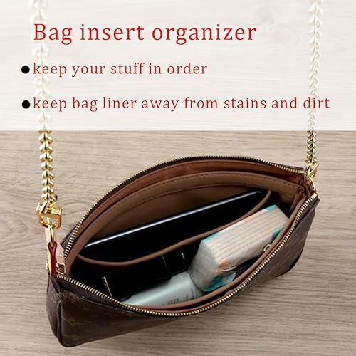 Purse Insert for Pochette Accessories, Bag Organizer Compatible