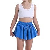 Flowy Shorts for Teen Girls Athletic Running Youth Butterfly Shorts