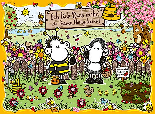 Ravensburger Puzzle 15044 - Sheepworld Bienenliebe - 500 Teile Puzzle für Erwachsene und Kinder ab 10 Jahren – Bild 4