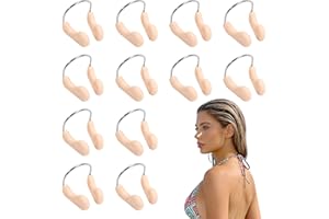 AOGEWON Nose Plugs for Swimming, 12 Pack, Waterproof Soft Rubber Nose Clips for Kids and Adults, Water Sports Pool and Traini