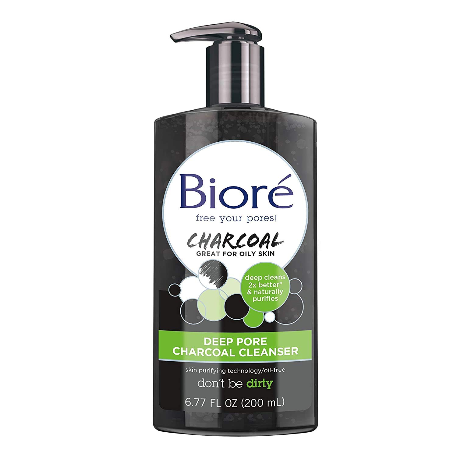 biore charcoal cleanser before and after