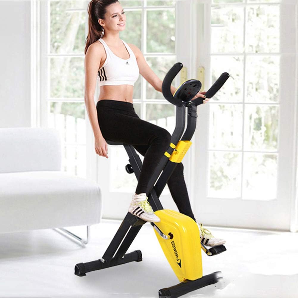 FANGX Folding Indoor Exercise Bike Cycling Spin Bike,Lightweight Fitness Equipment Portable Arm Home Pedal Exerciser Gym Leg Cardio Training