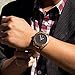 Oct17 Men's Walnut Wood Fashion Bamboo Wooden Watch Quartz Genuine Leather Japanese Analog Quartz Movement Casual Brown Wristwatches
