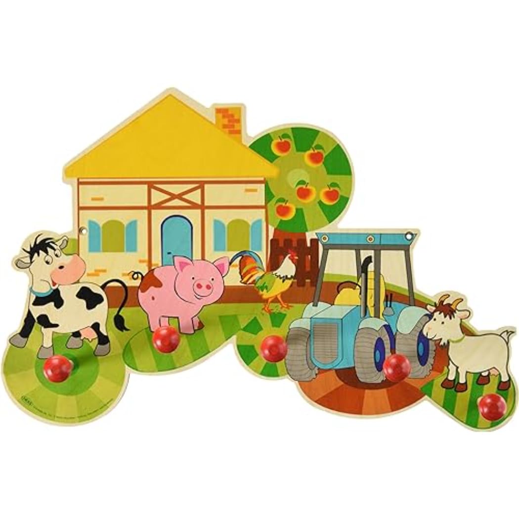 Hess Wooden Farmhouse Wardrobe Baby Toy, Multi-Color