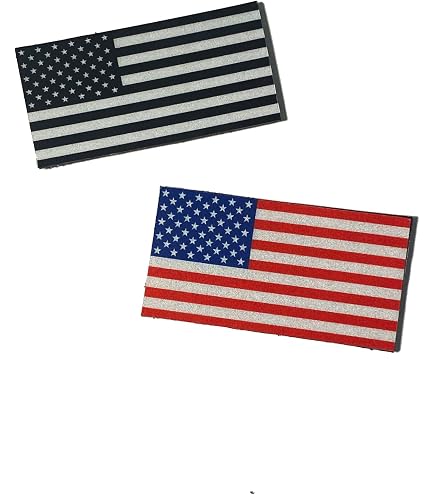 Forward Black And Tan US Flag Infrared (IR) Military Morale Patch - USA Made