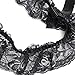 Sexy Women Wedding Party Bridal Lace Floral Bow Bowknot Garter Belt Leg Ring (Black2)