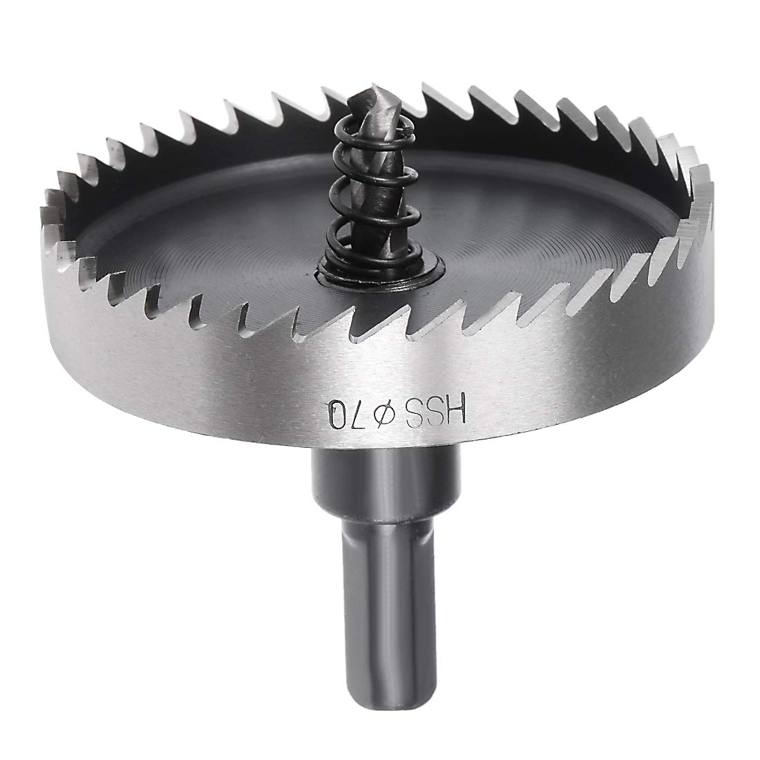 sourcingmap 70mm High Speed Steel HSS Drill Bit Hole Saw Cutter for Metal Alloy Wood