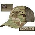 Condor MESH Fitted Tactical Cap Bundle - We The People & USA - Choose Size