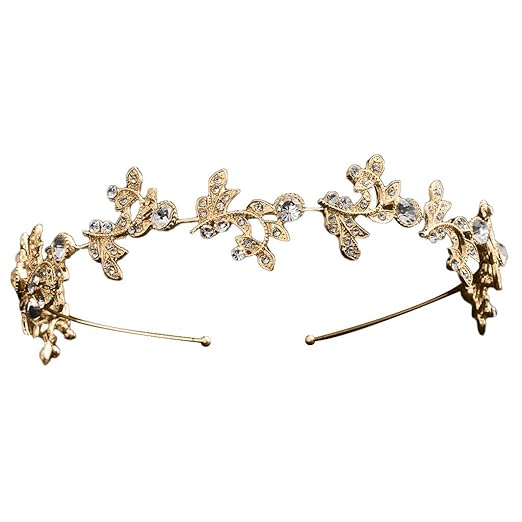 Amazon Com Lefthigh Diamond Bridal Crown Headband Alloy