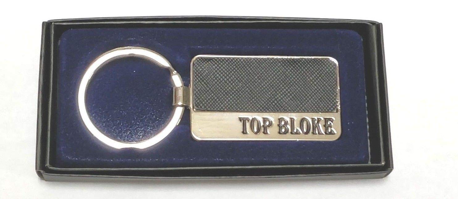 TOP Bloke Personalised Jrose Collections Metal Keyring for Men in Luxury Gift Box by Sterling Effectz