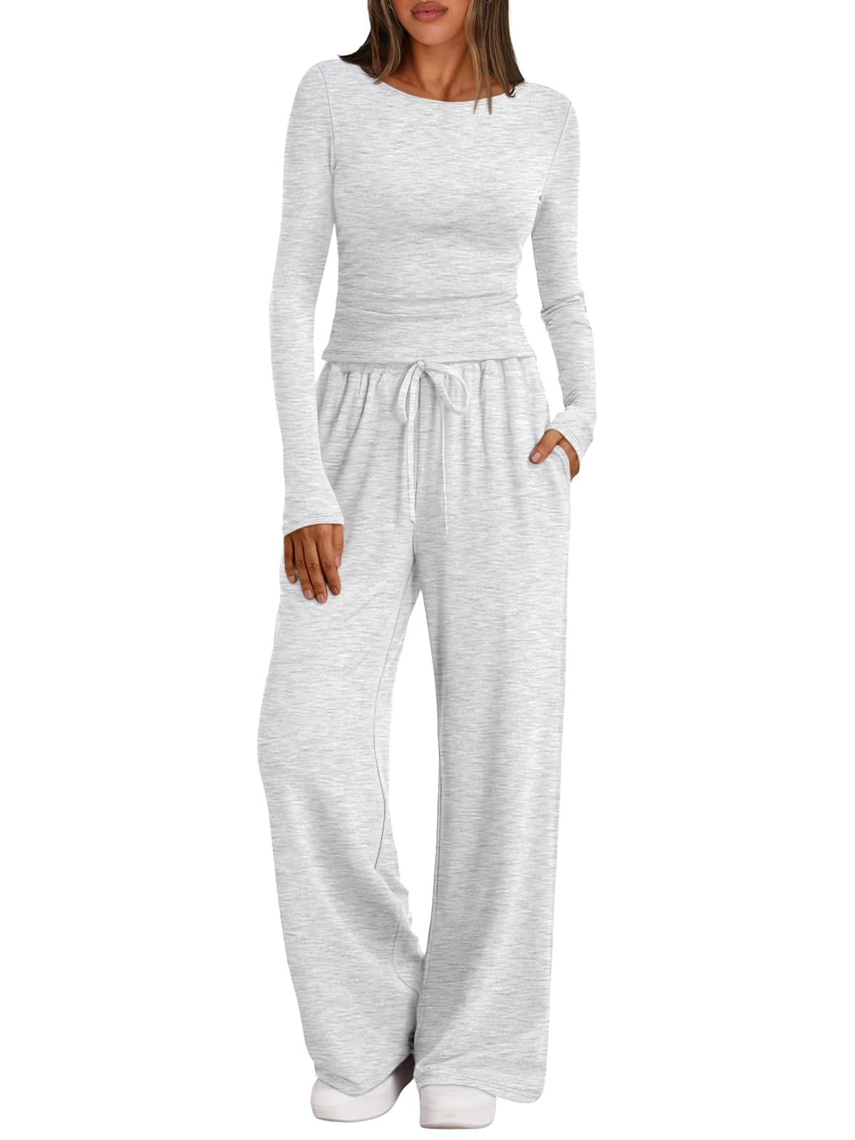 Photo 1 of ****SIMILAR ITEM****
Trendy Queen Womens Lounge Two 2 Piece Sets Comfiest Airport Outfits Travel Matching Sweatsuit Sweat Suit Fall 2025 Fashion Clothes Clothing Winter Loungewear Pajamas Cruise Old Money Oatmeal Grey XL