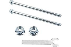 Shakas Engine Mounting Bolt Kit, M8 X 115 mm Front Wheel Axle Flat Fork Middle Axle Bolt Nut Spanner, for 50 cc 70 cc 90 cc 110 cc 125 cc 140 cc Pit Pro ATV Dirt Quad Bike 4 Stroke Engine (Silver)