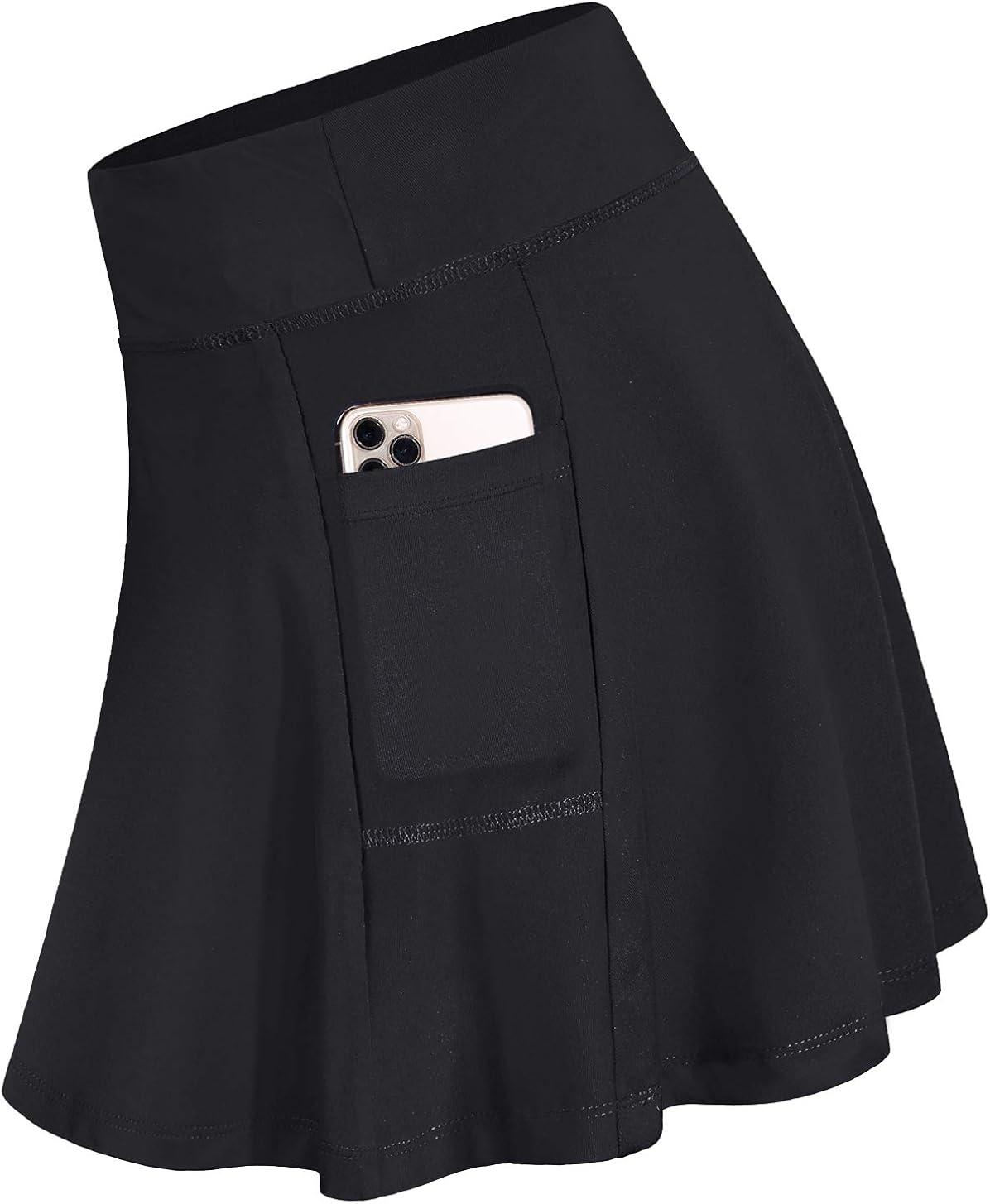 Fulbelle Womens Athletic Tennis Skirts Elastic Golf Skorts with Pockets: Clothing