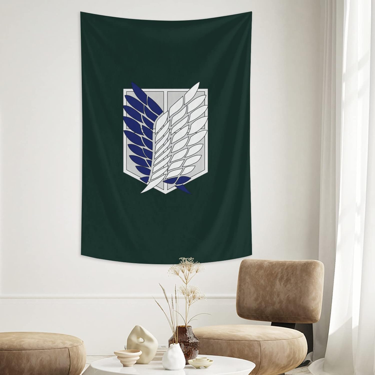 Tapestries - VAJSOQER Tapestry 24x42 Inch Wall Hanging Room Art Home Decoration Bedroom Decor Living Room Door Curtain Balcony