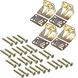 BCP 4 Sets Wood Bed Mattress Support Metal Fastener, Screw Included ()
