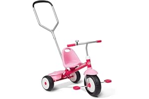 Radio Flyer Deluxe Steer & Stroll Trike Toy, Pink