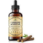 HERBALICIOUS Licorice Root Extract (Glycyrrhiza glabra) &ndash; Organic Liquid Herbal Extract, 4 fl oz &ndash; Vegan, Non-GMO, Gluten-Free