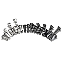 Xrfoiniu 100 Set Mixed Sizes Furniture Bolts - Bulk