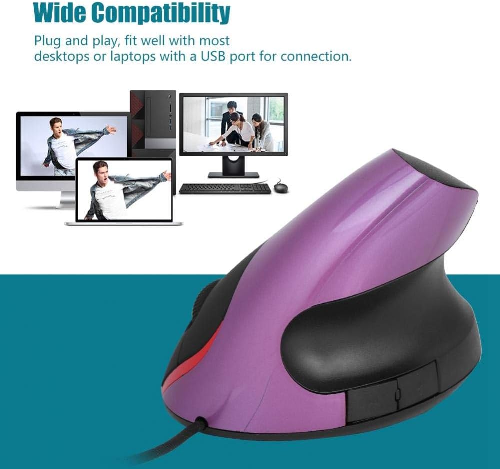 VBESTLIFE Gaming Mouse, USB Wired Backlight RGB Optical Ergonomic Design Game Mice with Adjustment DPI - Image 4