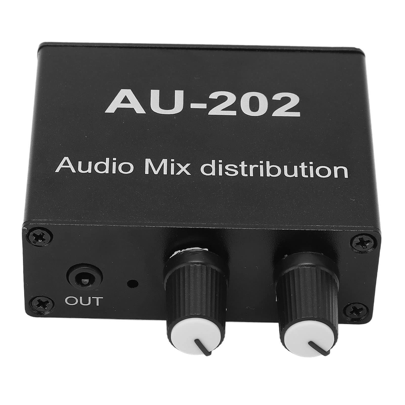 Audio Mixer Box, Audio Converter NJM4580 Op Amp 3.5mm Jacks for Stereo