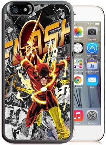 Wonder Woman, Batman, Superman, Aquaman, The Flash, Green Lantern TPU+PC Bumper Cases for Apple iPhone 6 / iPhone 6s (The Flash)