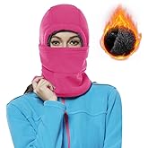 Achiou Ski Mask for Women Men, Sherpa Hood Ski Mask, Winter Balaclava Windproof Hooded Scarf Cold Weather Hat Neck Warmer