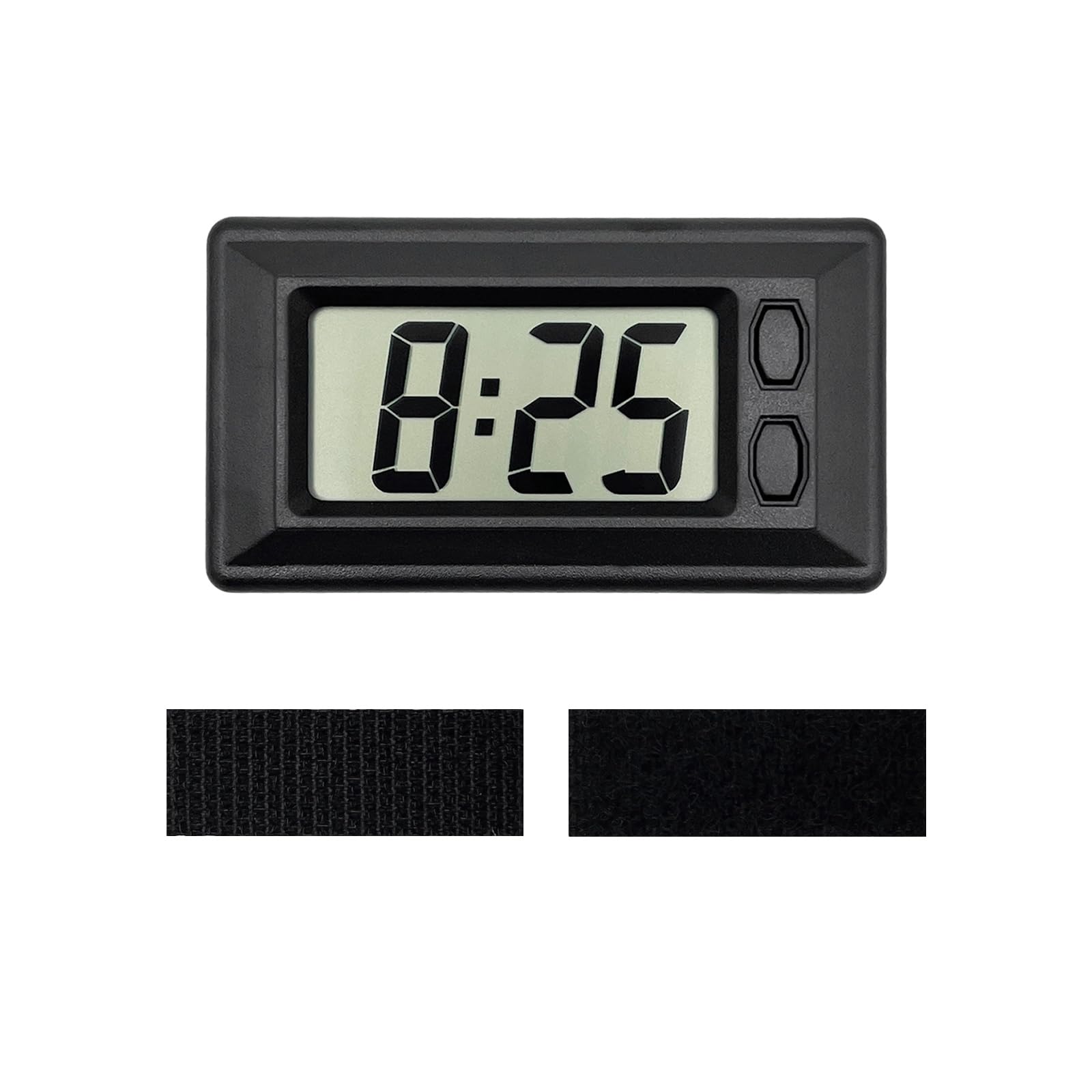 Photo 1 of Suvnie Car Dashboard Digital Clock, Mini Portable Digital Vehicle Electronic Digital Clocks with Clear LCD Display, Adhesive Automotive Interior Clock for Car Truck Home Desk Office