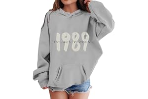 AUGETY Sweatshirts for Teen Girls Hoodies 1989 Casual Taylor Top Kids Boys Swifts Pullover Concert Outfit for 4-14 Years