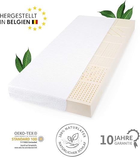 Amazon.de: JONA SLEEP Natur-Latex Matratze (90 x 200 cm ...