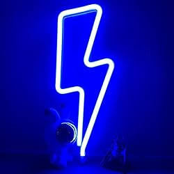 EASETIME Lightning Bolt Neon Signs for Bedroom Wall