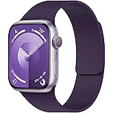 Magnetic Silicone Band Compatible with Apple Watch Band 38mm 40mm 41mm 42mm 44mm 45mm 46mm 49mm Women Men, Soft Waterproof Sport Strap for iWatch Series 11 10 9 8 7 6 5 4 3 2 1 SE Ultra