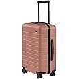 Away Carry-On Luggage, Lightweight Hardside Suitcase with Spinner Wheels, 22 Inch Airline Approved, TSA Lock, Clay Pink