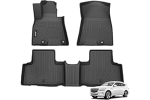 Jenofa-Floor Mats for Genesis GV80 5 Seats 2021-2026 Floor Liner All Weather Car Mats Custom Durable Waterproof Floor Liners Car Mat for 2025 GV80 5-Seater Accessories Black