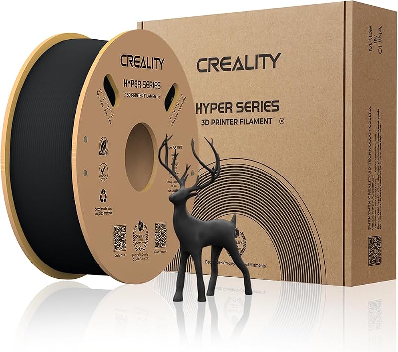 Creality Hyper PLA Filament Black 1KG 3D Printer High Speed Toughness 1.75mm
