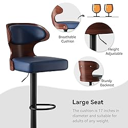 Nalupatio Bar Stools Set of 1 Seat Adjustable